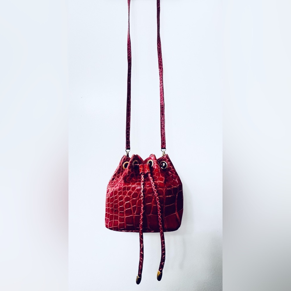 RARE!! Vintage Lana Marks Alligator Handbag